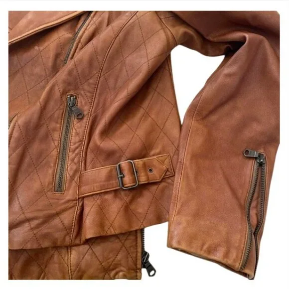 Genuine Leather! GAP Moto Jacket, Size M, Buttery Soft & Great Condition! - Picture 2 of 5